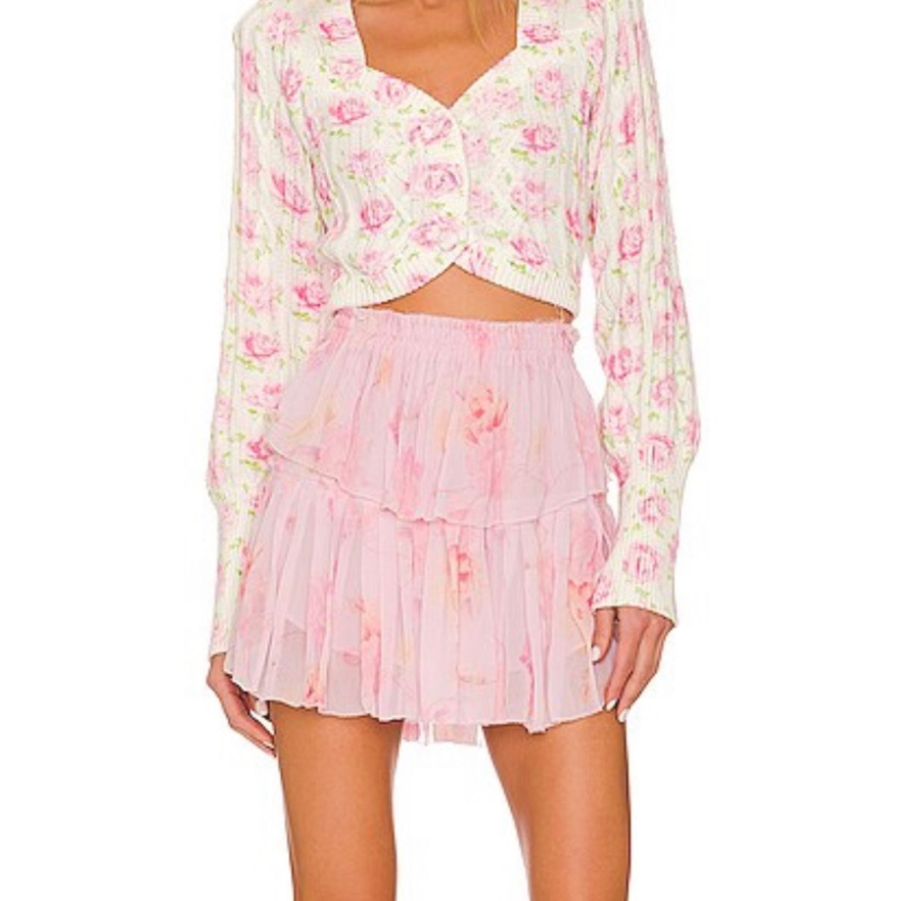 LoveShackFancy ruffle mini skirt